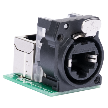Elation CON045 Netron PCBCAT6 Connector - Locking RJ45 CAT6A (Front) / RJ45 CAT6A (Back)