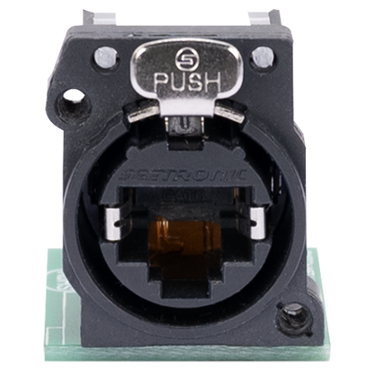 Elation CON045 Netron PCBCAT6 Connector - Locking RJ45 CAT6A (Front) / RJ45 CAT6A (Back)
