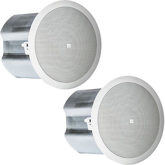 JBL CONTROL 16C/T 2-Way 6.5-Inch Co-Axial Ceiling Loudspeaker Pair - White - PSSL ProSound and Stage Lighting