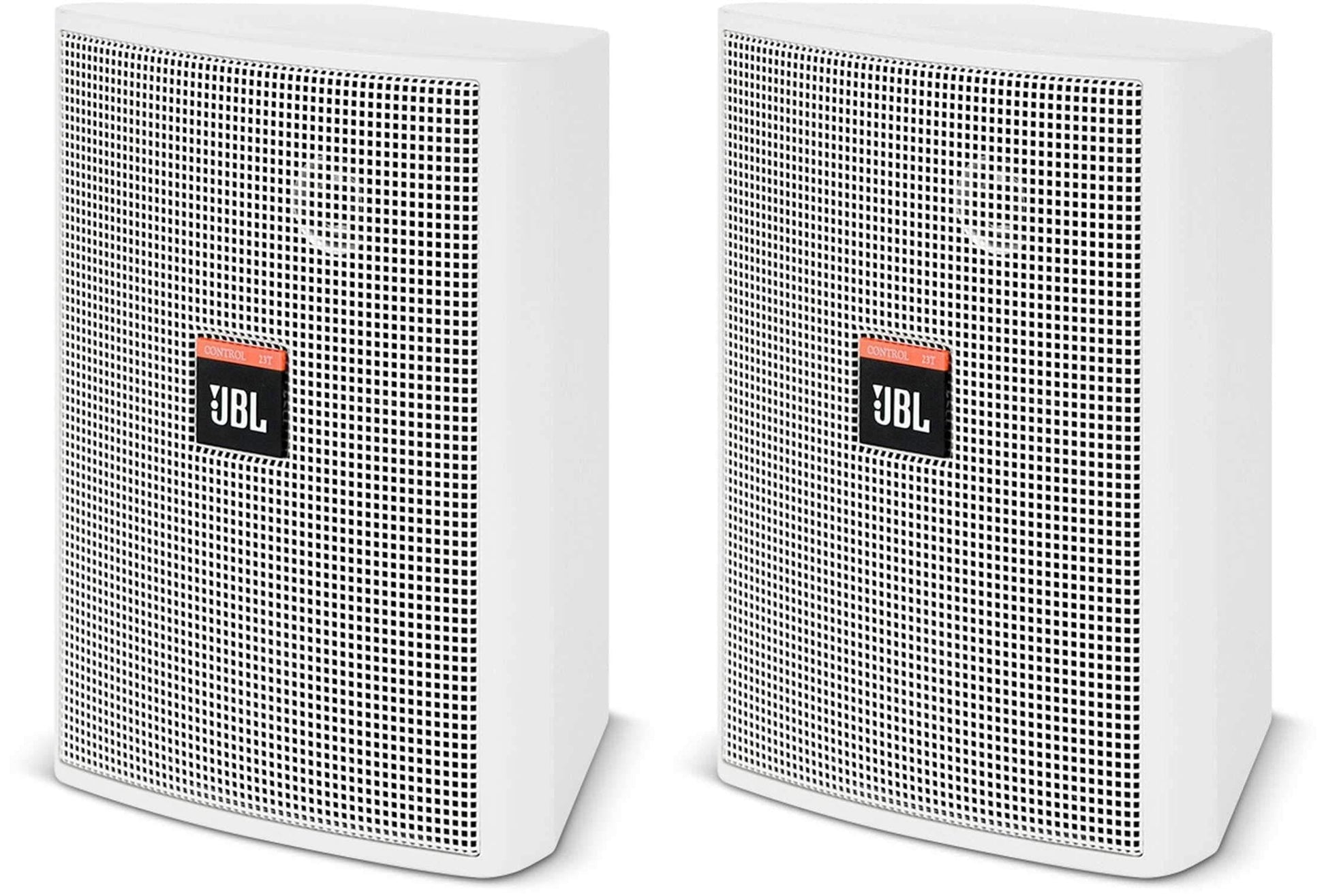 JBL CONTROL-23T-WH 50-Watt 70-Volt 2-Way Speaker Pair - White - Solotech