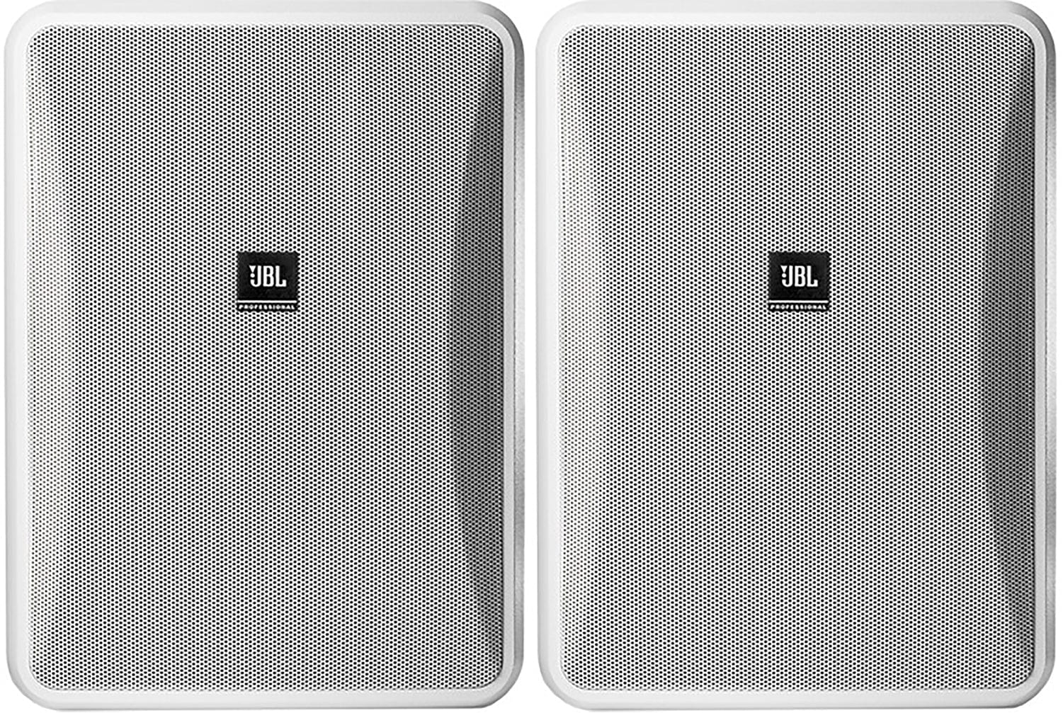 JBL Control 28-1-WH 8-Inch 2-Way Indoor Outdoor Speaker Pair - White - PSSL ProSound and Stage Lighting