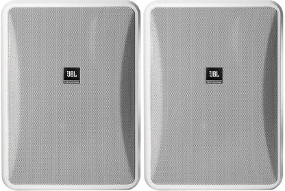 JBL Control 28-1-WH 8-Inch 2-Way Indoor Outdoor Speaker Pair - White - PSSL ProSound and Stage Lighting