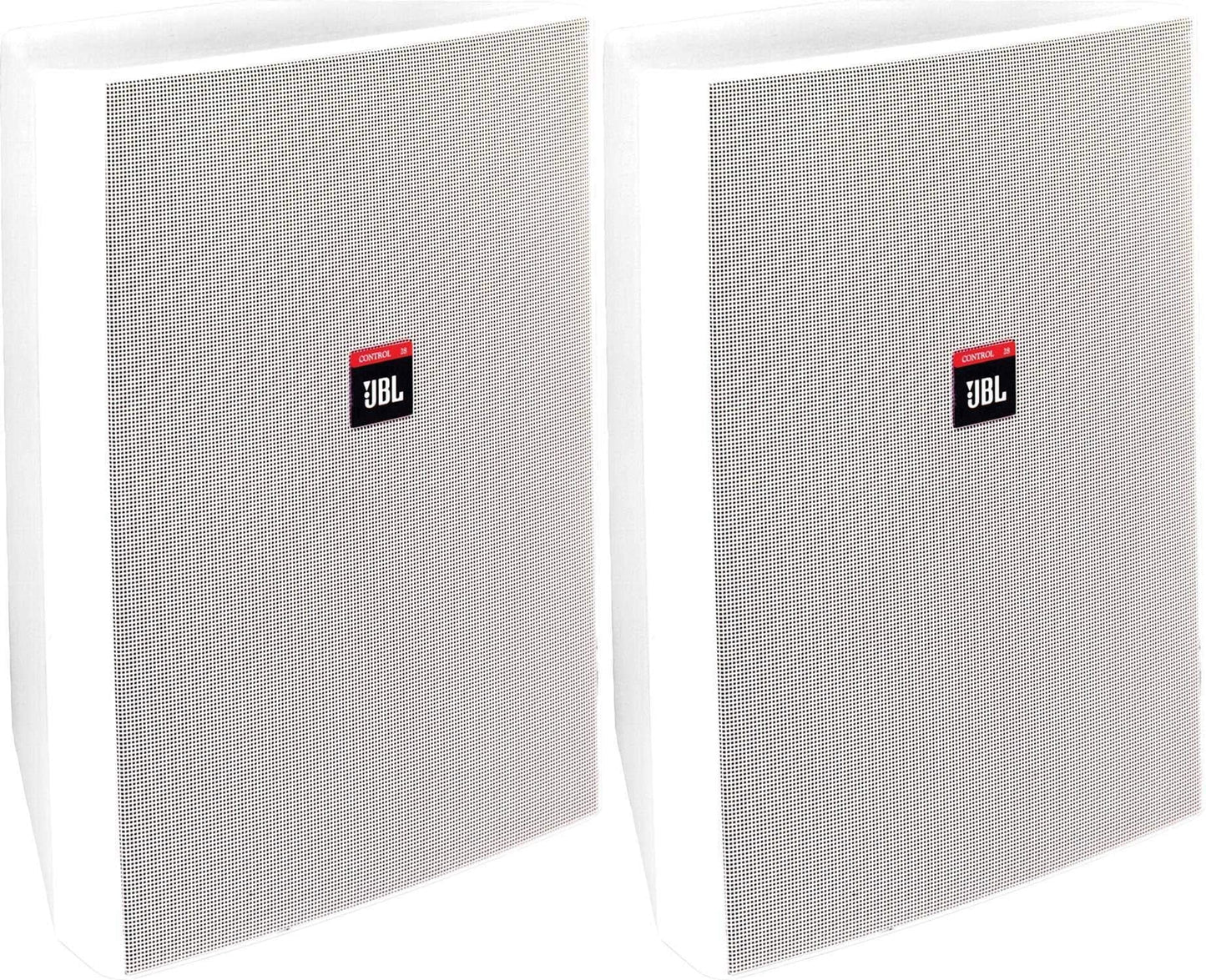 JBL CONTROL-28-W 8-Inch 2-Way Speaker Pair - White - Solotech