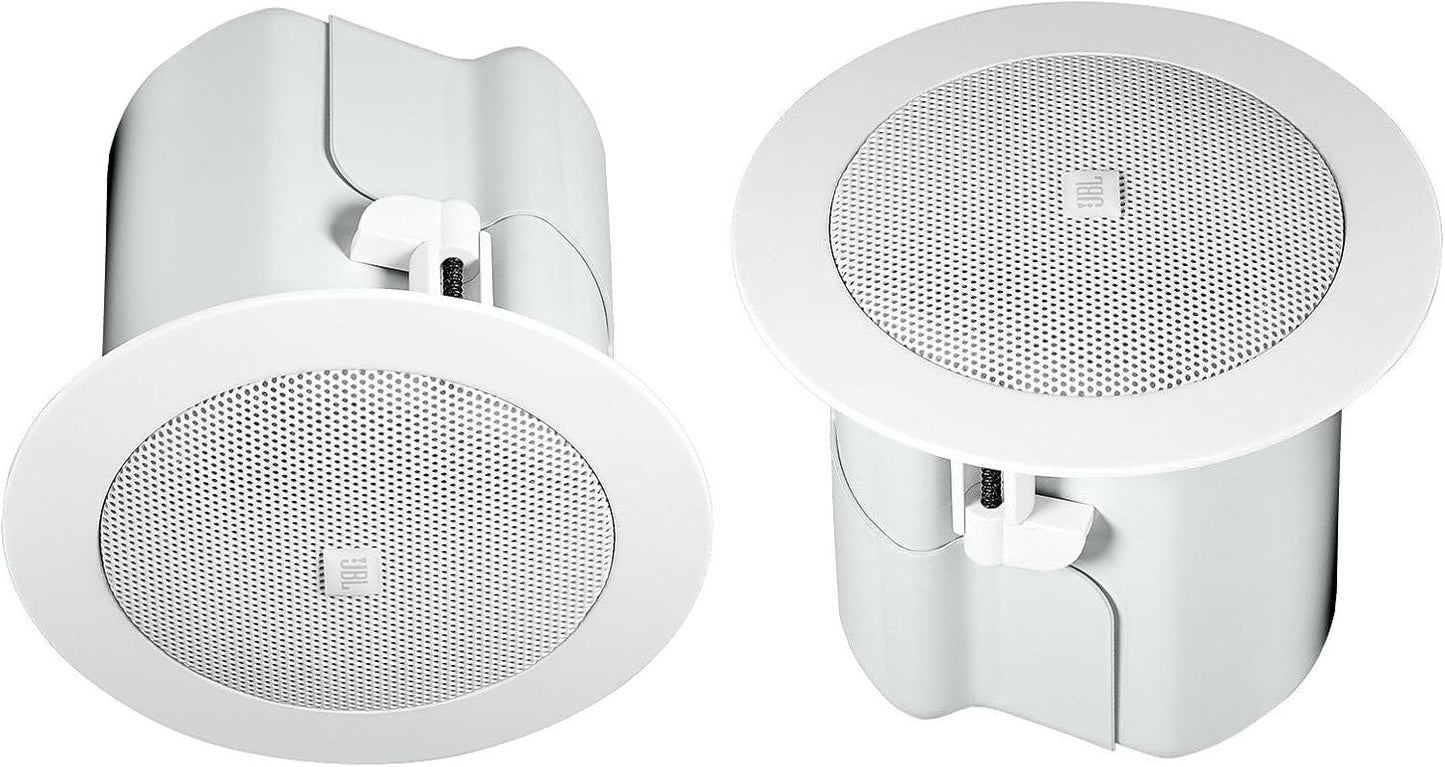 JBL CONTROL 42C Ultra-Compact 2.5-Inch in-Ceiling Satellite Speaker Pair - White - PSSL ProSound and Stage Lighting