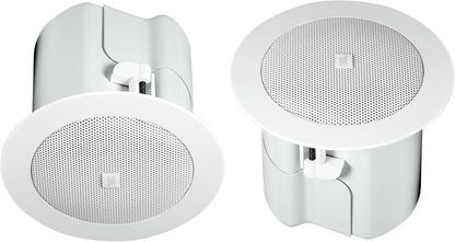 JBL CONTROL 42C Ultra-Compact 2.5-Inch in-Ceiling Satellite Speaker Pair - White - PSSL ProSound and Stage Lighting