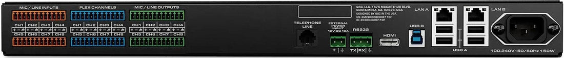 Q-SYS CORE 110F-V2 Network and Analog I/O Processor – Solotech