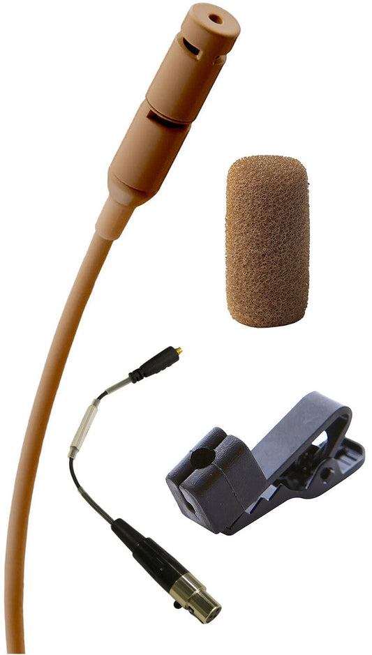 Point Source Audio CR-8L-XAK SERIES8 Cardioid Lavalier Microphone for AKG and Audix - Brown - PSSL ProSound and Stage Lighting