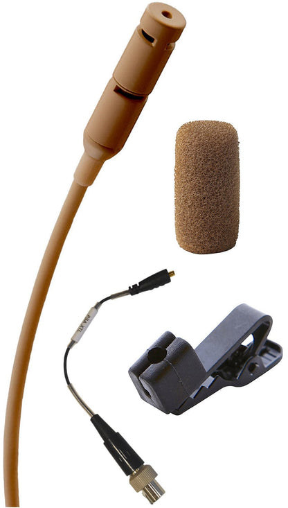 Point Source Audio CR-8L-XMP SERIES8 Cardioid Lavalier Microphone for MiPro - Brown - PSSL ProSound and Stage Lighting