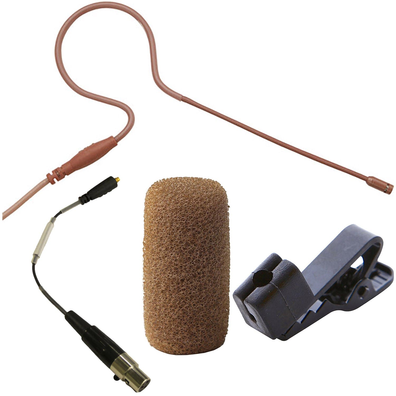 Point Source Audio CR-8S-XSH SERIES8 Cardioid Earworn Microphone for Shure - Brown - PSSL ProSound and Stage Lighting