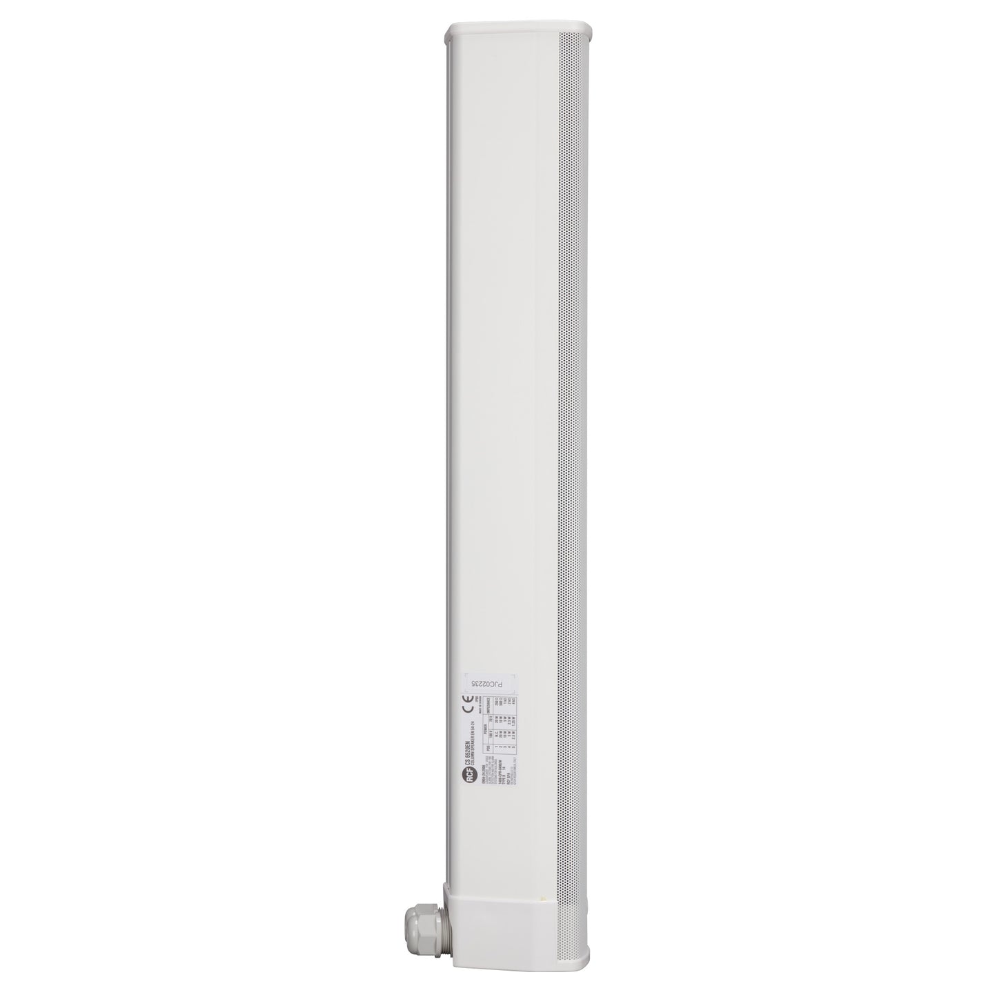 RCF CS 6520EN 5" Transducers 2 Way Sound Column, Alumin, 20W, 70-100V White, IP 66 - EN54-24