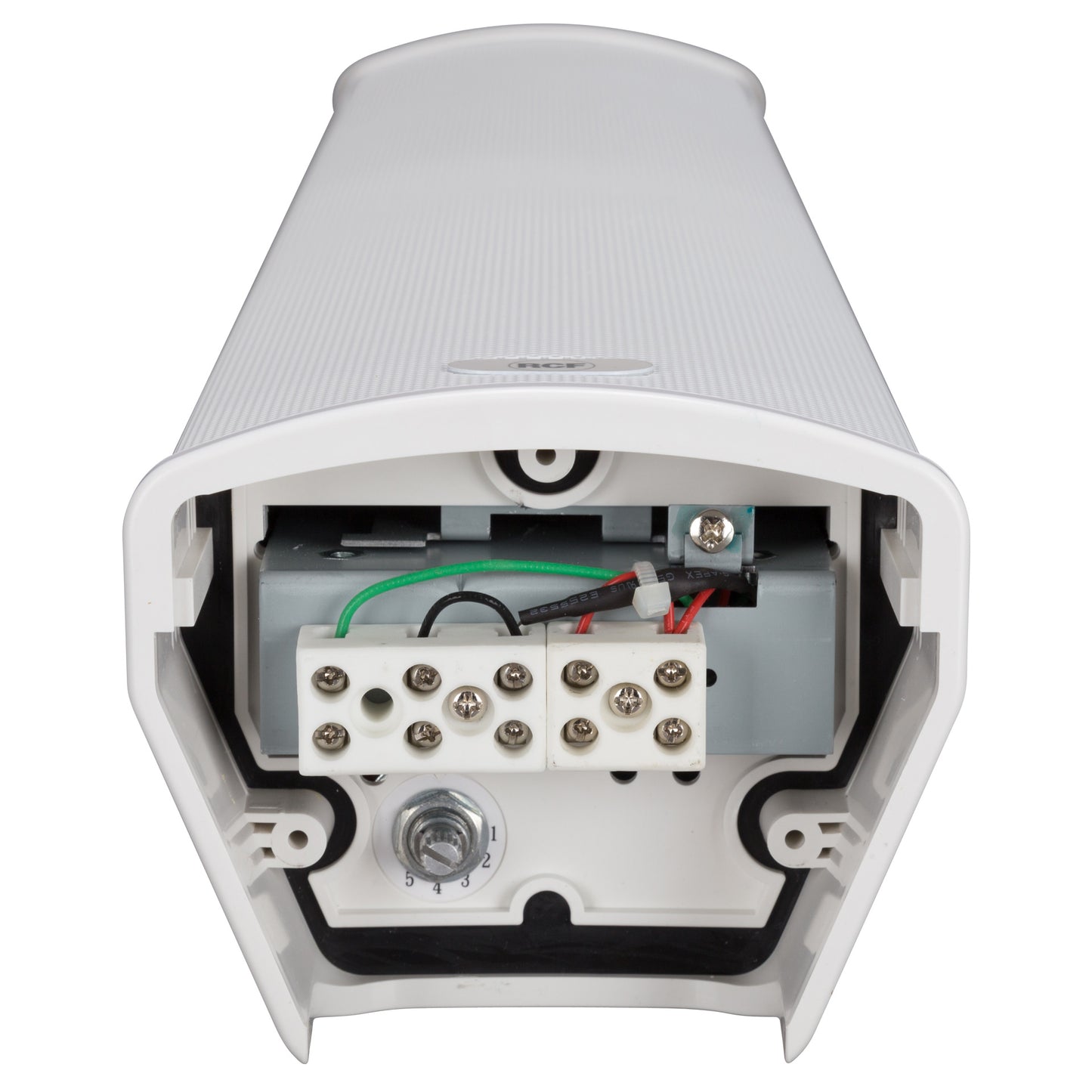 RCF CS 6520EN 5" Transducers 2 Way Sound Column, Alumin, 20W, 70-100V White, IP 66 - EN54-24