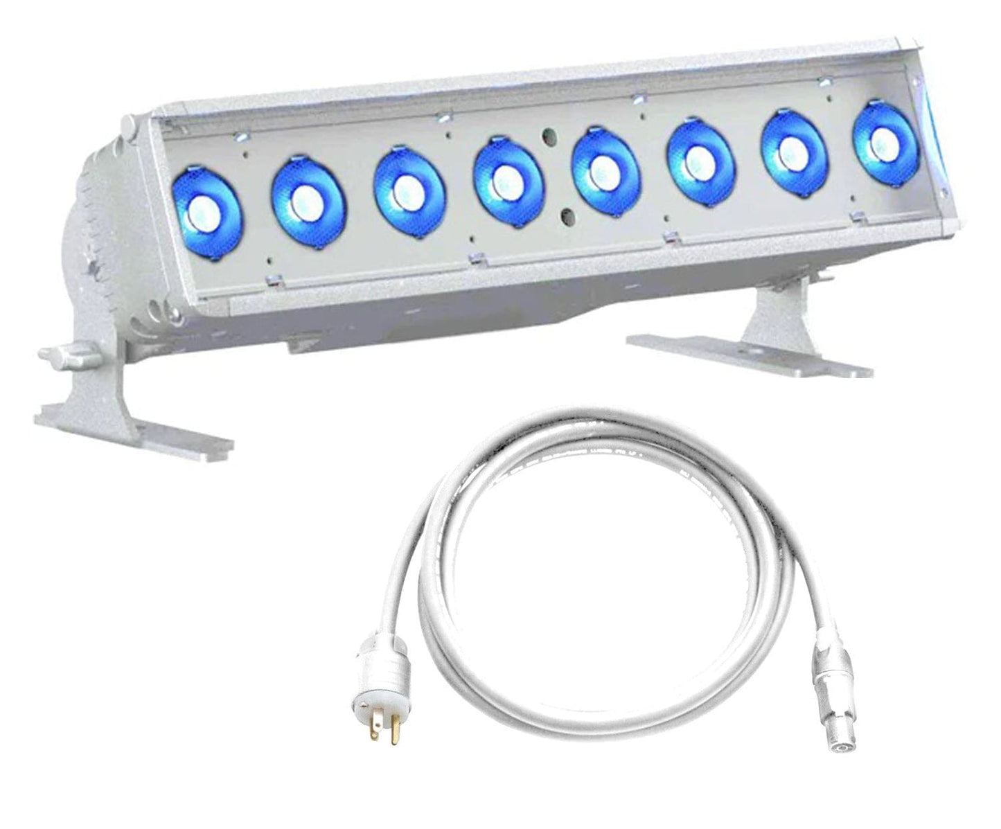 ETC CSLINEAR1DB-1 ColorSource Linear 1 Deep Blue with 5-Pin DMX/XLR and Edison Plug - White - PSSL ProSound and Stage Lighting