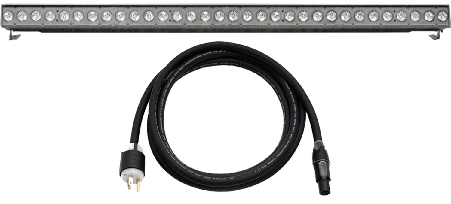 ETC CSLINEARPRL4-5 ColorSource Linear 4 Pearl with 5-Pin DMX/XLR and Edison Plug - Silver - PSSL ProSound and Stage Lighting