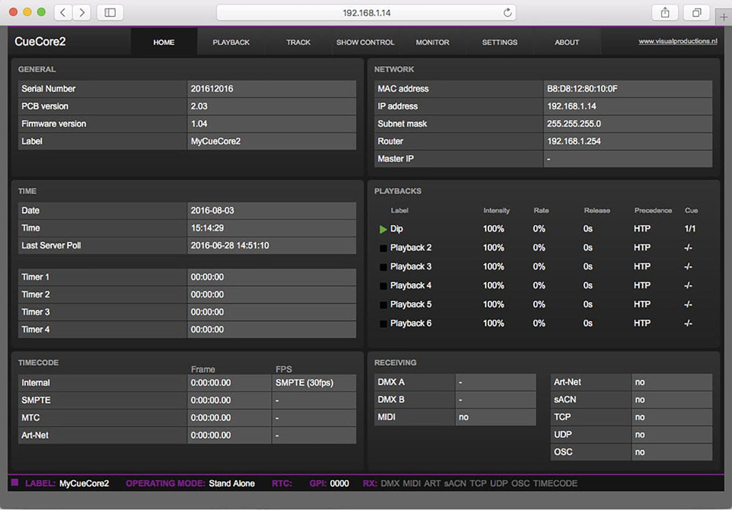 Antari CueCore2 2-Universe Architectural Lighting Controller - PSSL ProSound and Stage Lighting