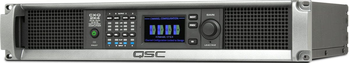 Q-SYS CX-Q 2K4 4-Channel - 500-Watt per Channel - Q-Sys Network Amplifier