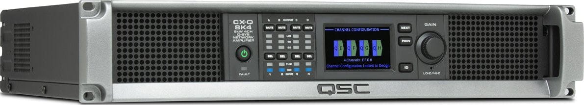 Q-SYS CX-Q 8K4 4 canaux - 2000 watts par canal - Amplificateur réseau Q-Sys