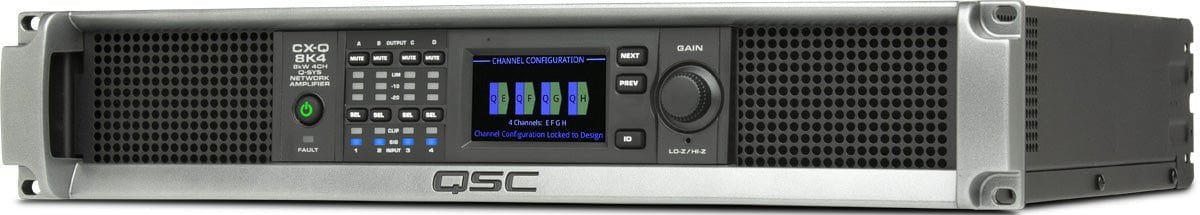 Q-SYS CX-Q 8K4 4-Channel - 2000-Watt per Channel - Q-Sys Network Amplifier