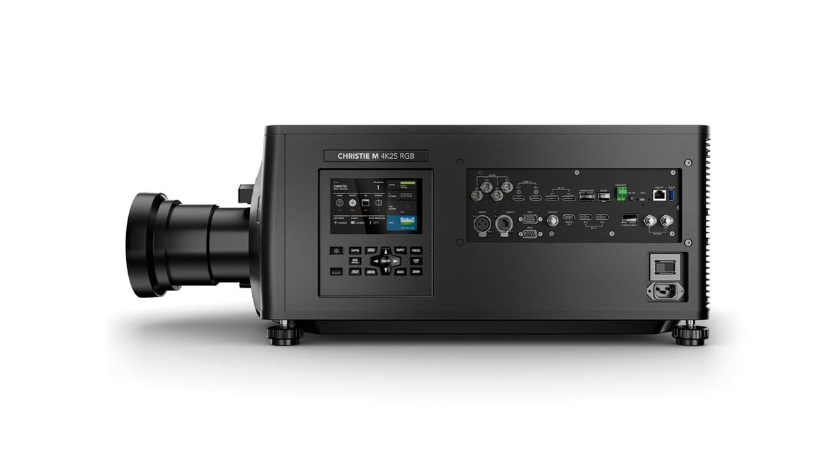 Christie Digital 163-044109-03 M 4K25 RGB, 3-DLP, 4K UHD 3840x2160, 25,300 lms, 92 lbs, RGB Laser Illumination - no lens**