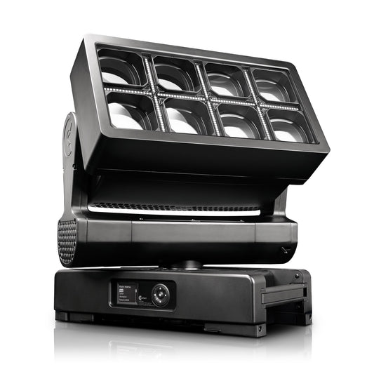 Clay Paky CL3040E41100F Volero Twins (Foam Shell): 4x 60w RGBW LED (Wash) 64x 3w 6500k LED (Strobe) 100-240V 50/60 Hz ETL IP66