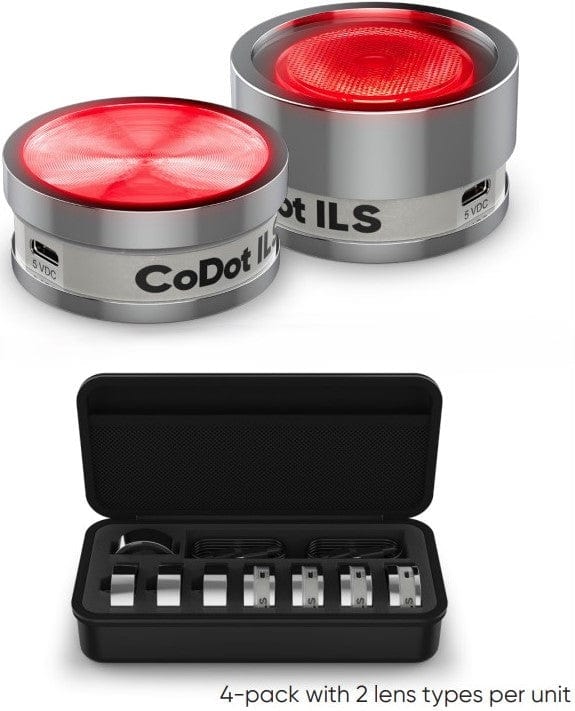 Chauvet DJ CoDot ILS Coin-sized LED Illuminators for Small Applications (4-Pack) - Solotech