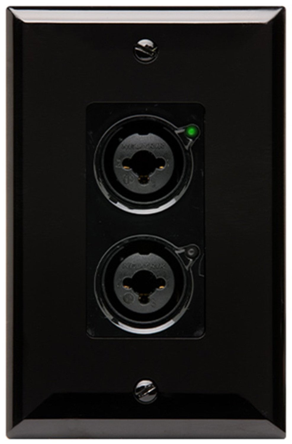 Q-SYS D2I Single Gang Wall Plates with 2 Mic/Line Inputs (Includes Black and White Faceplates) - PSSL ProSound and Stage Lighting