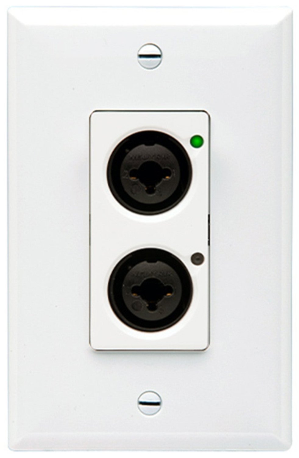 Q-SYS D2I Single Gang Wall Plates with 2 Mic/Line Inputs (Includes Black and White Faceplates) - PSSL ProSound and Stage Lighting