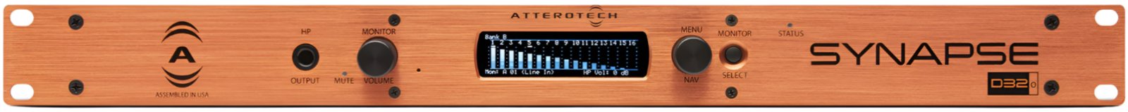 Q-SYS D32O Attero Tech Synapse 32-Channel Analog Output Dante / AES67 Networked Audio Interface - PSSL ProSound and Stage Lighting