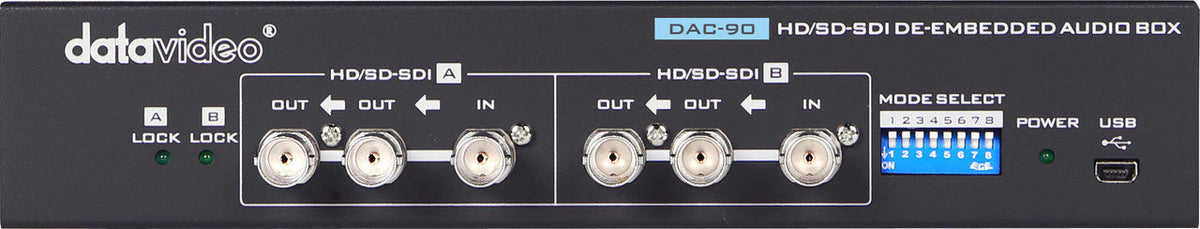 Datavideo DAC-90 HD/SD-SDI Audio De-Embedder.