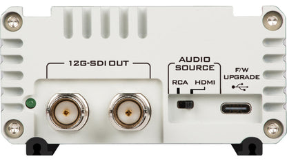 Datavideo DAC9P-4K 4K HDMI to 12G-SDI Converter with embedded audio. Rack mount kit available. It fits 8x DAC-8P-4K in a 2RU 19" rack mount. Please look at RMK-2.