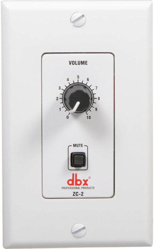 Dbx ZC2 Wall Control Volume with Mute Control - ProSound and Stage Lighting