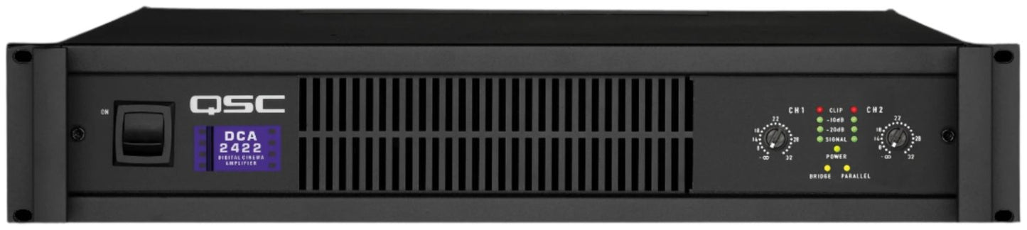 Q-SYS DCA3422 2-Channel Digital Cinema Audio Amplifier - PSSL ProSound and Stage Lighting