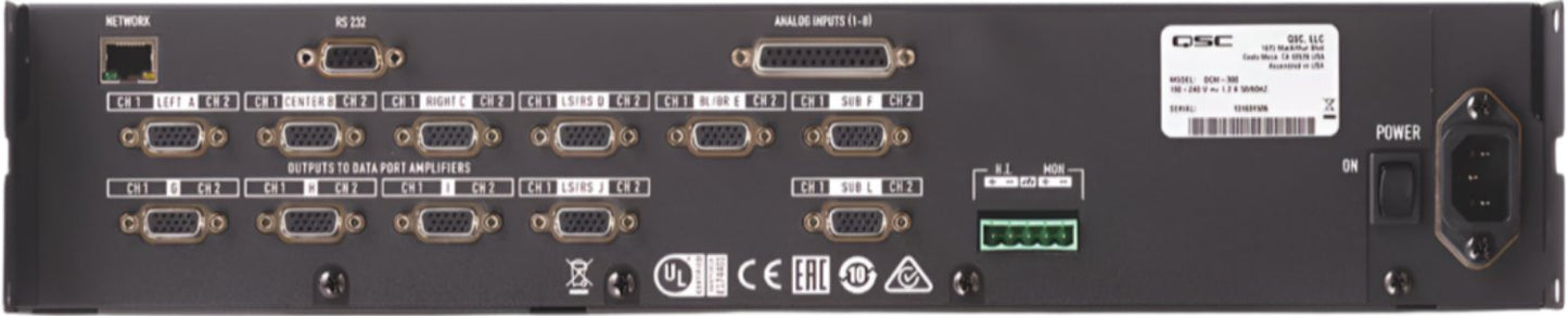 Q-SYS DCM-300 8-Channel Digital Cinema Processor - PSSL ProSound and Stage Lighting