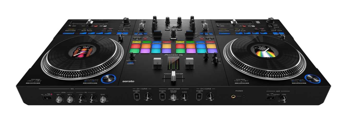 Pioneer DJ DDJ-REV7 DJ Controller with Solena Road Bag - PSSL ProSound and Stage Lighting