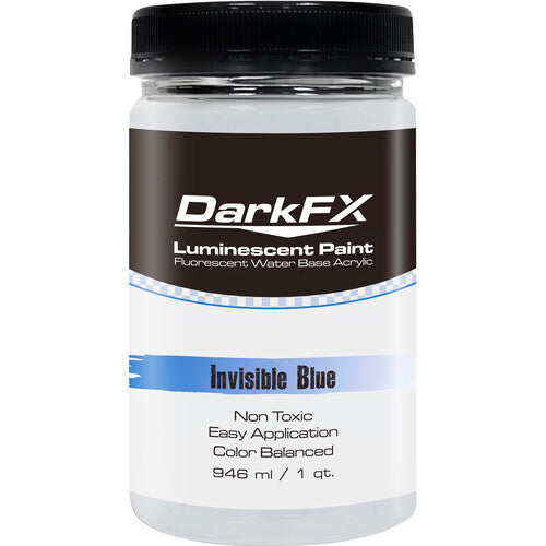 Antari DFX-IL1QT-BLU DarkFX UV Paint - Invisible Blue - 1 Quart