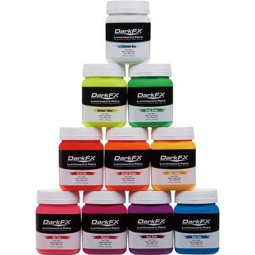 Antari DFX-UV06VP DarkFX UV Paint Variety - 6 Ounce (10-Pack)