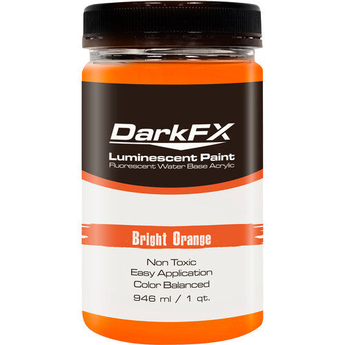 Antari DFX-VL1QT-BOR DarkFX UV Paint - Bright Orange - 1 Quart