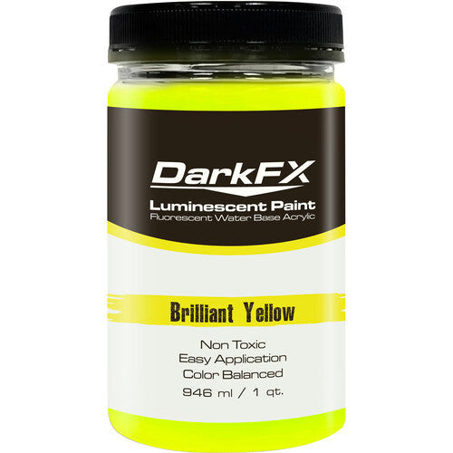 Antari DFX-VL1QT-BYL DarkFX UV Paint - Bright Yellow - 1 Quart