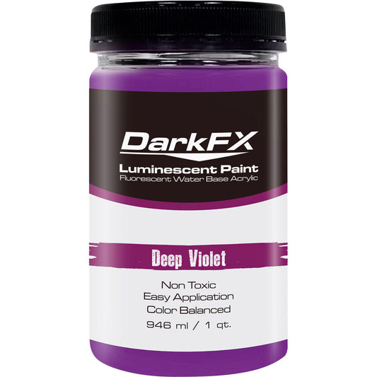 Antari DFX-VL1QT-DVL DarkFX UV Paint - Deep Violet - 1 Quart