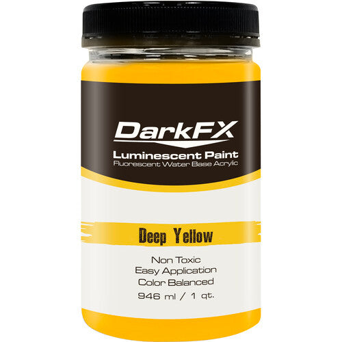 Antari DFX-VL1QT-DYL DarkFX UV Paint - Deep Yellow - 1 Quart