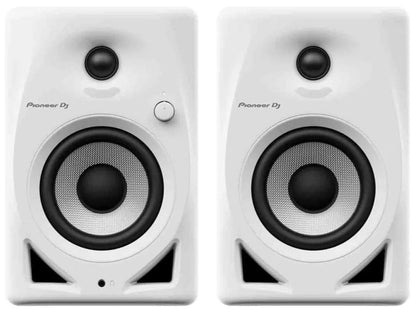 Pioneer DJ DM-40D 4" Two-Way Active Desktop Monitor System (Pair, White) - PSSL ProSound and Stage Lighting