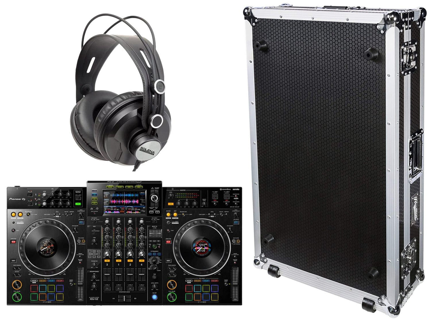 Pioneer DJ XDJ-XZ DJ Controller With Headliner Case and Headphones Bundle - Solotech