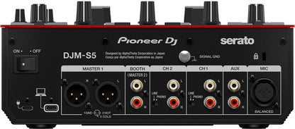 Pioneer DJ DJM-S5 DJ Mixer With Stashpack and Headphone Bundle - PSSL ProSound and Stage Lighting