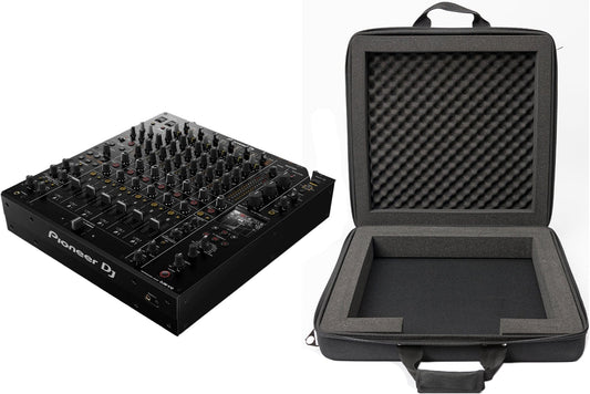 Pioneer DJ DJM-V10 6-Channel Professional DJ Mixer with MGA48043 Road Case Bundle - PSSL ProSound and Stage Lighting