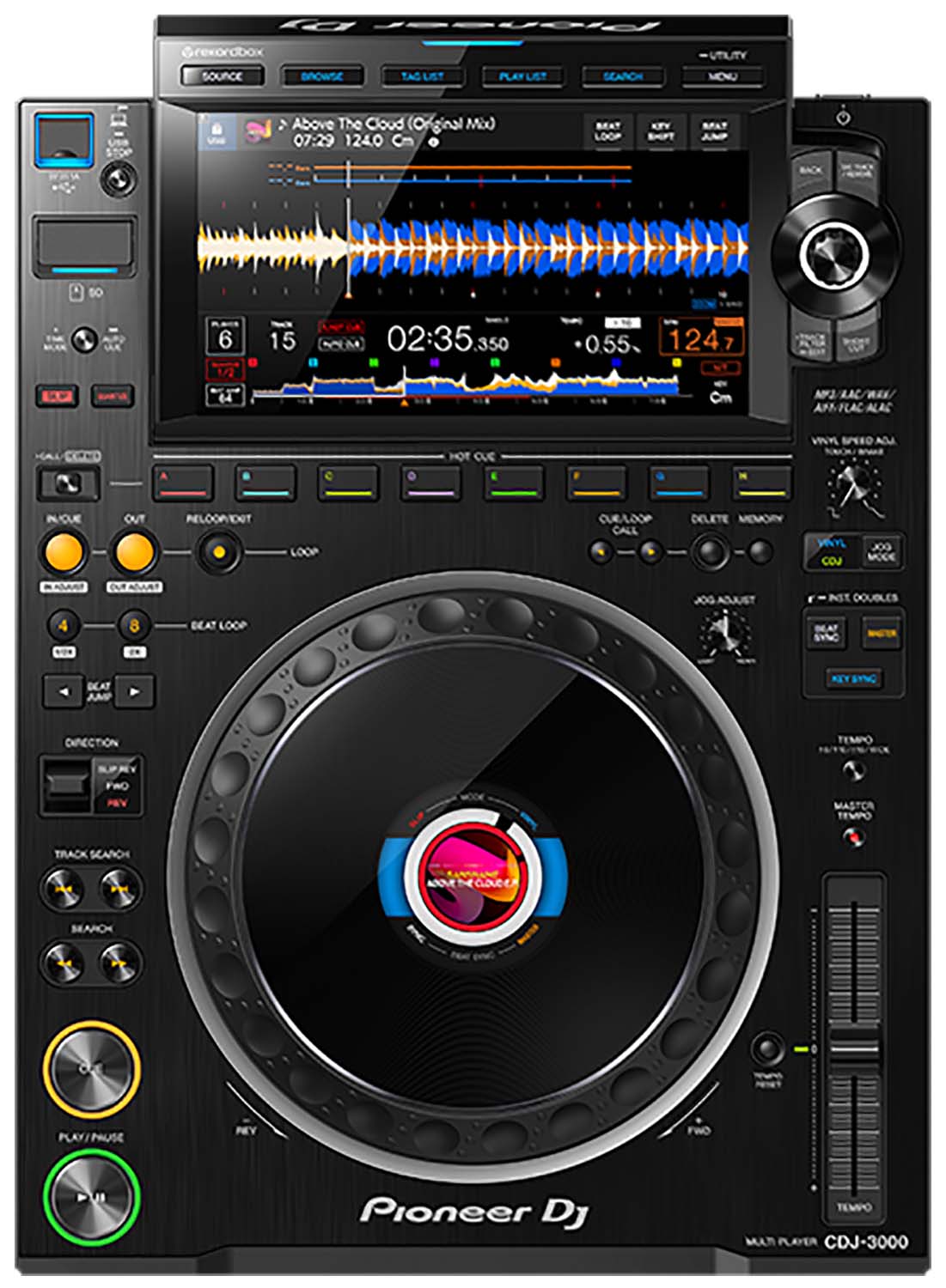 Pioneer DJ CDJ-3000 Professional DJ Multiplayer with Decksaver - PSSL ProSound and Stage Lighting