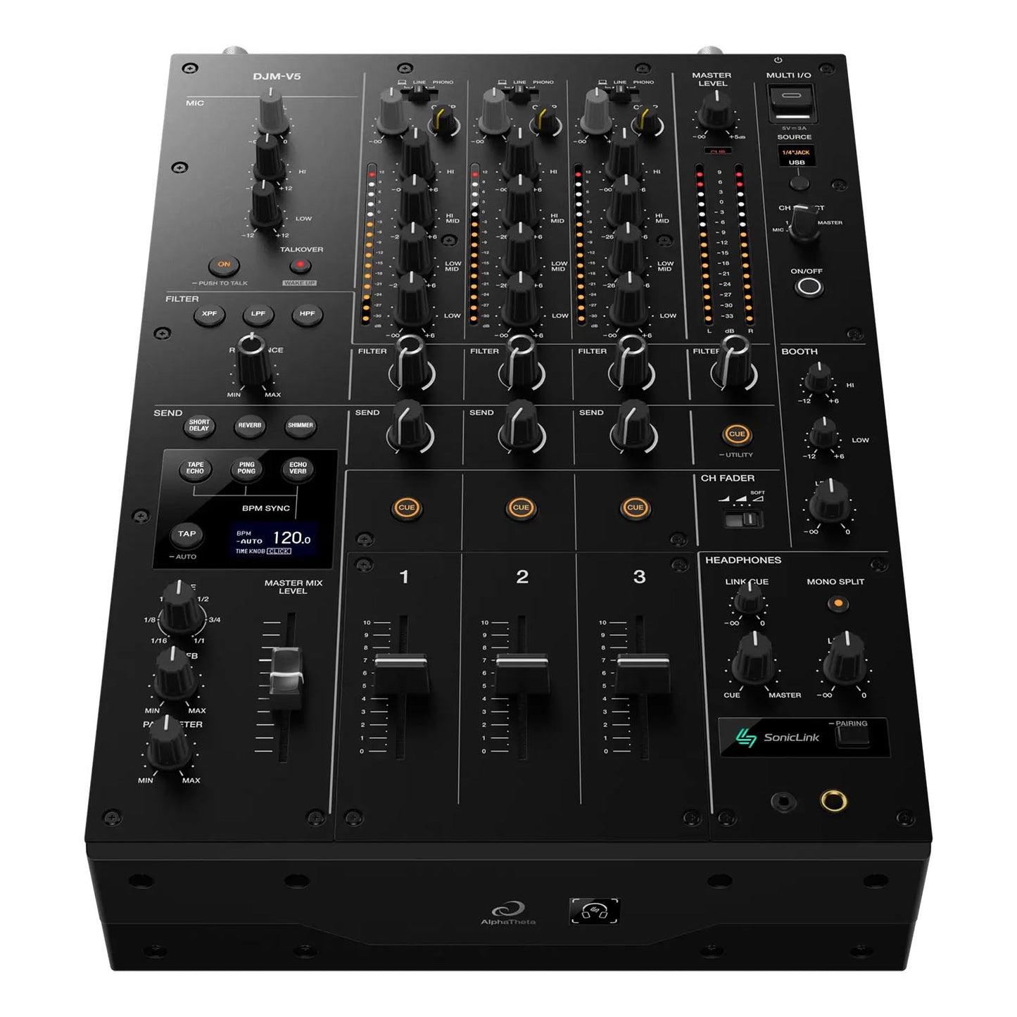 AlphaTheta DJM-V5 - Table de mixage à 3 canaux