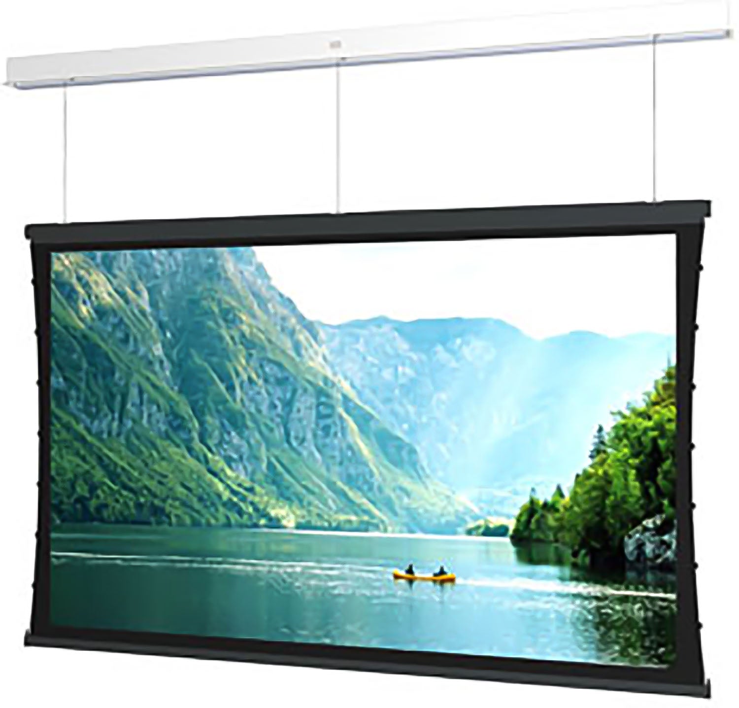 Da-Lite DL14951LS Tensioned Advantage 52x92 Ceiling Recessed Electric Screen with SightLine - PSSL ProSound and Stage Lighting