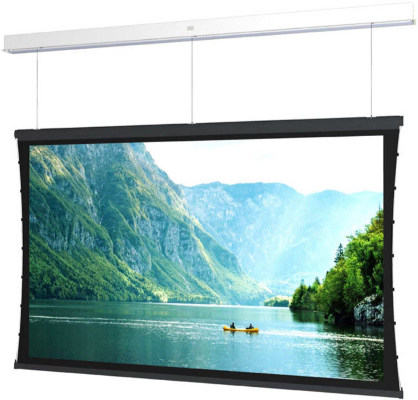 Da-Lite DL15011LS Tensioned Advantage 65x104 Ceiling Recessed Electric Screen with SightLine - PSSL ProSound and Stage Lighting