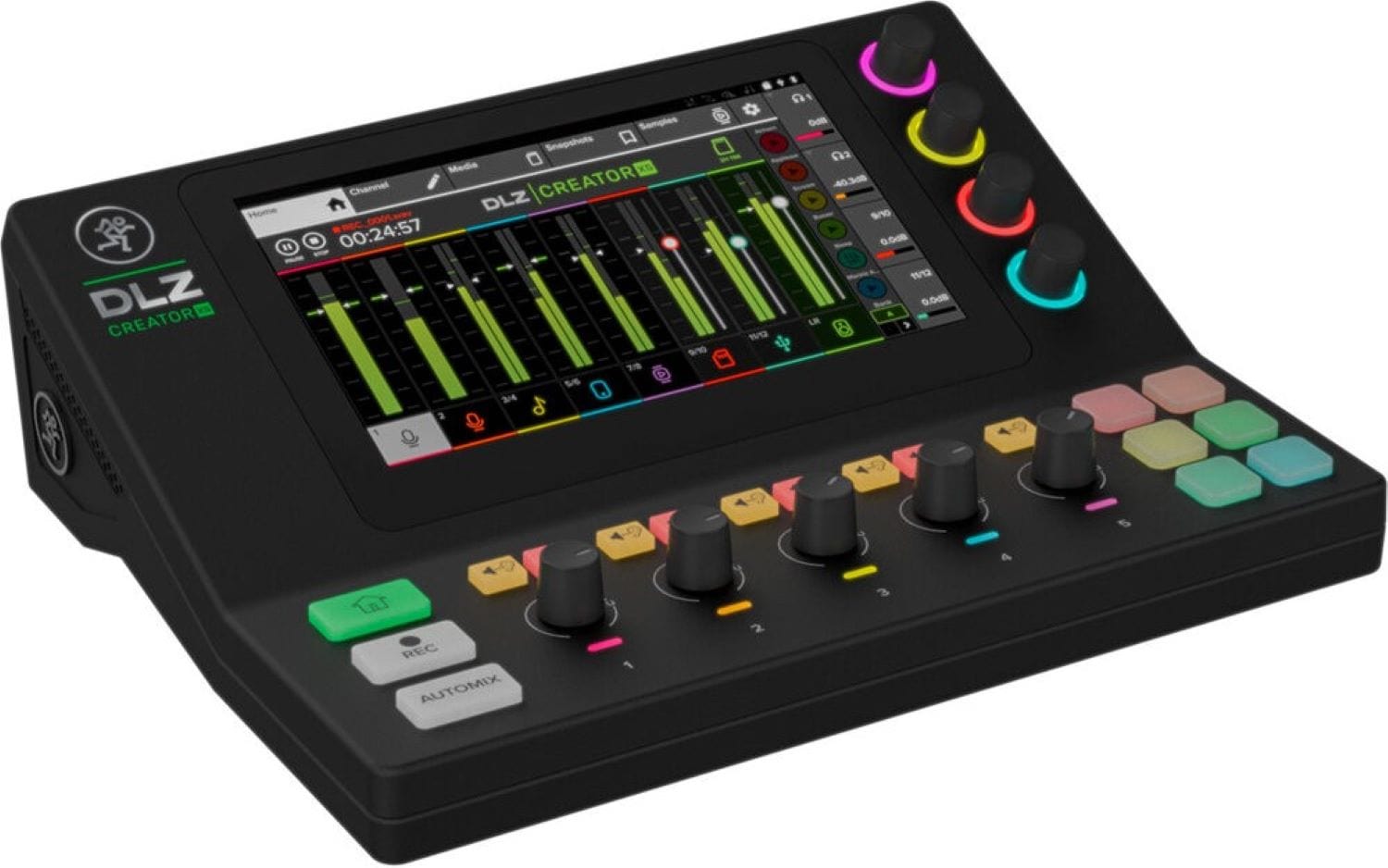 Mackie DLZ Creator XS Compact Adaptive Digital Mixer for Podcasting and Streaming with Mix Agent - PSSL ProSound and Stage Lighting