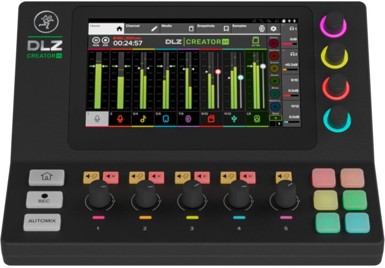 Mackie DLZ Creator XS Compact Adaptive Digital Mixer for
