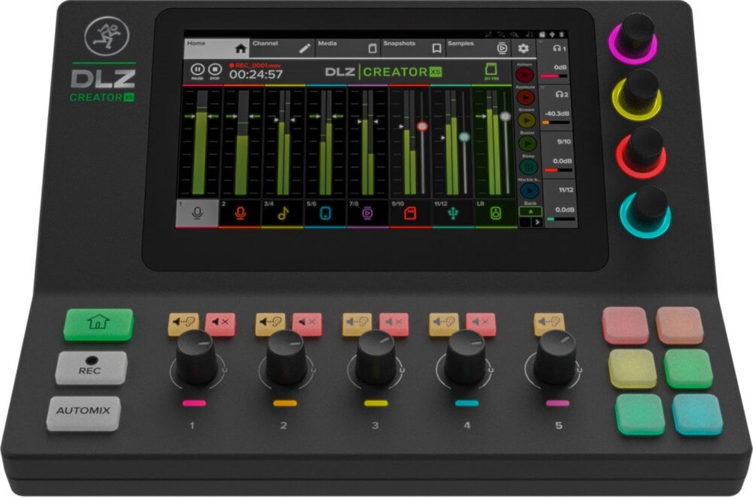 Mackie DLZ Creator XS Compact Adaptive Digital Mixer for Podcasting and Streaming with Mix Agent - PSSL ProSound and Stage Lighting